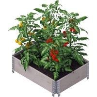 Upyard Eco Grey Garden Box Raised Bed - 600 x 800 x 195mm - 0.48m