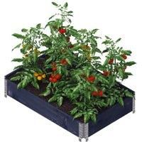 Upyard Eco Black Garden Box Raised Bed - 1200 x 800 x 195mm - 0.96m