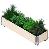 Upyard Natural Long Herb Box - 1200 x 400 x 280mm - 0.48m