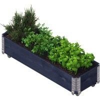 Upyard Black Long Herb Box - 1200 x 400 x 280mm - 0.48m