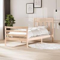 Bed Frame Solid Wood 100x200 cm