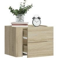 Wall-mounted Bedside Cabinets 2 pcs Sonoma Oak 45x30x35 cm