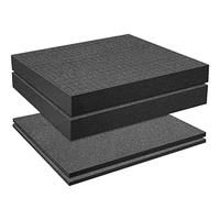Grid Foam CubeFoam, 2 Pieces 300x300x50mm/2 Pieces 300x300x10mm, Tool Box Camera Case Foam, Case
