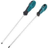 2 Packs 12 Inches Long Slotted and Phillips Screwdriver Flat Blade Screwdriver Magnetic Screwdriver