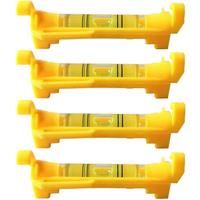 4Pcs String Level Hanging Line Bubble Levels for Leveling Surveying, Building Trades, Bricklaying, Etc. (Yellow)