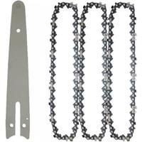 1/4 Chainsaw Chain Guide 6 Inch Portable Electric Saw Mini Chainsaw Logging Blade Pruning Chain Saw