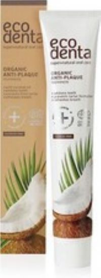Ecodenta Organic Toothpaste Whitening, Fluoride Free Toothpaste with Coconut Oi
