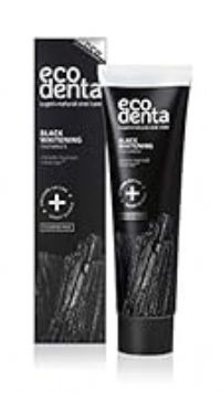 Ecodenta 100 ml Extra Black Whitening Toothpaste with Black Charcoal and Teavigo ,  (Packaging May Vary)