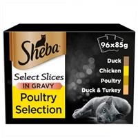 Sheba Pouches Select Slices 12 x 85g - Poultry Collection in Gravy