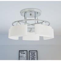Ceiling Lamp with Ellipsoid Glass Shades for 5 E14 Bulbs 200 W