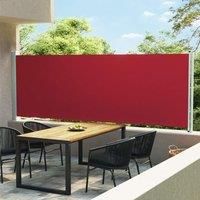 Patio Retractable Side Awning 600x160 cm Red