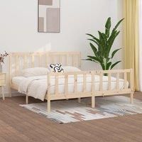 Bed Frame Solid Wood 200x200 cm