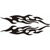 Cool Design fire pattern style Car Stickers Funny sticker Styling Auto Racing Body Windows to cover scratches car accessories