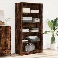 Wardrobe Smoked Oak 100x50x200 cm Engineered Wood