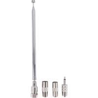 Rod Antenna 3.5mm Adapter FM Radio Antenna Replacement Telescopic Screw F Type Male Plug Connector