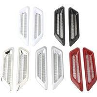 Universal Carbon Fiber Car Decorative Cell Air Flow Intake Hood Scoop Bonnet Vent Cover Stickers