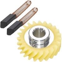 W10112253 9706416 Motor Brush W10380496 4162897 Mixer Worm Drive Gear for Kitchenaid Stand & a Pair