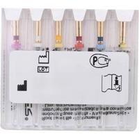 X-Pro Gold Protaper NITI Rotary Files, 6PCS Endo Controlled Memory Files (Assorted 25MM)