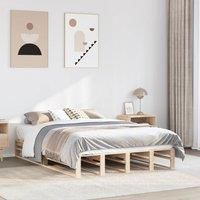 Bed Frame without Mattress 120x190 cm Small Double Solid Wood Pine