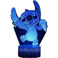Enchanting Stitch 3D Illusion Night Light With Customizable Colors