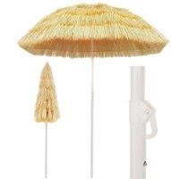 Beach Umbrella Natural 180 cm Hawaii Style
