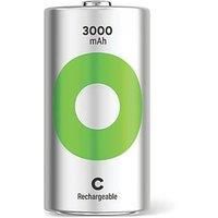 GP Batteries GP Recyko+ Rechargeable C Batteries 3000mAh 2-Pack LR14