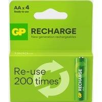 Rechargeable AA Battery 4 Pack, Green