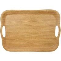 Lifemax Non Slip Tray with Oakwood Finish, Protects Against Splashes and Spills - Large