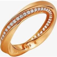 Esprit Collection Women Ring 925 silver pink gold Olympia Glam line ELRG91962C, ring size:56 (17.8)
