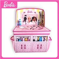 Barbie 2 In 1 Foldable Role Play Vanity Storage NEW
