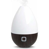 SHARPER IMAGE Mist Diffuser with USB Dark Wood Base - White & Brown, Brown,White