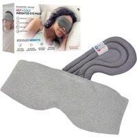 SHARPER IMAGE Weighted Hot and Cold Eye Mask, Silver/Grey