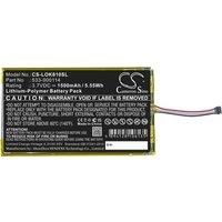 Keyboard,Mouse Battery For Logitech:IIIuminated Keyboard K810,K810,533-000114,1500mAh / 5.55Wh--Li-Polymer--3.70V