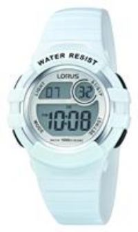 Lorus Unisex Chronograph Digital Watch with PU Strap R2383HX9