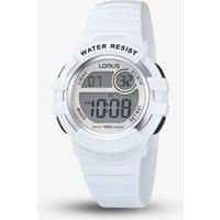 Lorus Unisex Chronograph Digital Watch with PU Strap R2383HX9