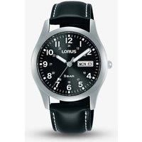 Lorus Gents Black Dial Strap Watch RXN79DX9 RRP £59.99 Now £47.95