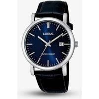 Lorus Mens Black Strap Watch RG841CX5