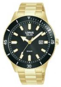Lorus Men/'s Analogue Quartz Watch with Leather Strap RX317AX9