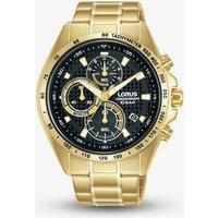 Lorus Gents Watch  RM358HX9 Chronograph Gold Bracelet Date 100m  RRP £140.00
