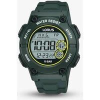 Lorus Men's Green Digital Watch