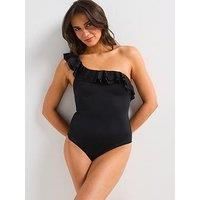 Dorina Cap Cana Light Padded 1 Shoulder Swimsuit - Black