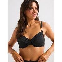Dorina Kyra Metallic Non Pad Bikini Top - Black