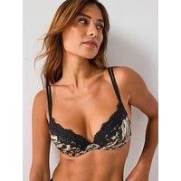 Dorina Origins Print Push Up Plunge Bra - Black