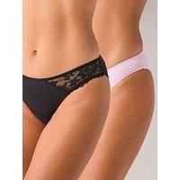 Dorina Willa 2Pk Brief - Black/Pink
