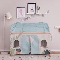 Hauck Travel Cot Cover, Plants - Play Tent for Travel Cots, Zipper Hatch, Mesh Windows, Fits all Cots 120cm x 60cm