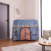 Hauck Travel Cot Cover, Palace - Play Tent for Travel Cots, Zipper Hatch, Mesh Windows, Fits all Cots 120cm x 60cm