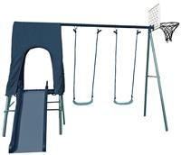 Chad Valley 2 in 1 Toddler and Kids Garden Swing  Blue
