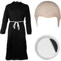 Unisex Black Adult Bald Festering Uncle & Hairy Cousin Duo Costume Set!