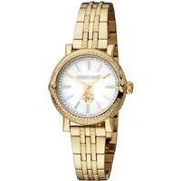 Analog Watch with Stainless Steel Band, Water Resistant, RC5L019M0075, Gold-White
