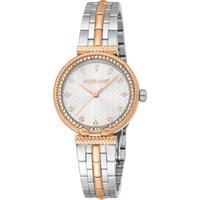 Stainless Steel Two Tone Silver & Rose Gold Color Watch